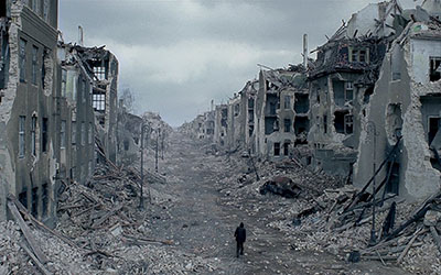 Ruins in Warsaw after World War II